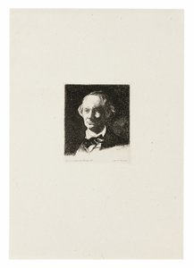 Charles Baudelaire, Tam Yüz III by Édouard Manet