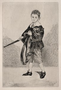 Kılıçlı Çocuk, Sola Döndü. by Édouard Manet