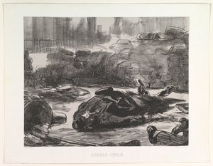 İç Savaş İç Savaş, 1871-73, 1874 yayınlandı. by Édouard Manet