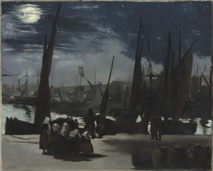 Boulogne Limanında Ay Işığı Boulogne Limanında Ay Işığı, 1869. by Édouard Manet