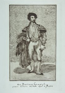 Don Mariano Camprubi Le Baïlarin, 1862-63. by Édouard Manet