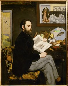 Emile Zola (tuval üzerine yağlıboya) by Edouard Manet