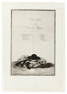 Şapka ve Gitar, Ondört gravür baskısı için Frontispiece by Édouard Manet