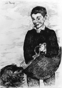 köpekli çocuk by Édouard Manet