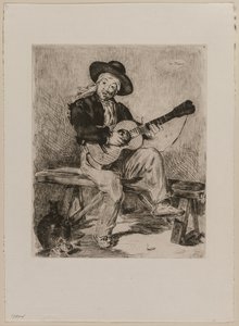 Gitarrero, 1861. by Édouard Manet