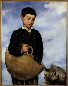 Köpekli Çocuk Tablosu Edouard Manet (1832-1883) by Édouard Manet