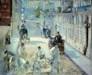 kaldırım taşları rue mosnier by Édouard Manet
