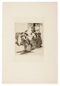 Kasap Önünde Sıra by Édouard Manet