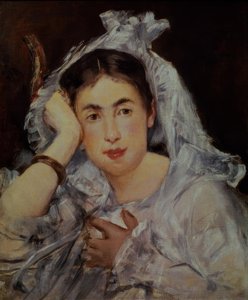 Bir başlık ile Marguerite de Conflans by Édouard Manet