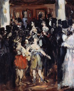 Operada Maskeli Balo - Manet, Edouard (1832-1883) Tuval üzerine yağlı boya 1873 46,7x38,2 Bridgestone Museum of Art by Édouard Manet