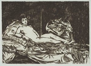 Olympia büyük tabak, Ocak-Mayıs 1867. by Édouard Manet