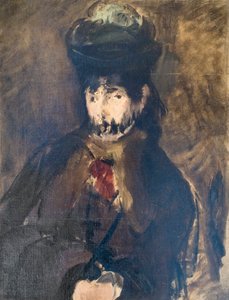 Berthe Morisot'un duvaklı portresi, yak. 1872 (tuval üzerine yağlı boya) by Édouard Manet