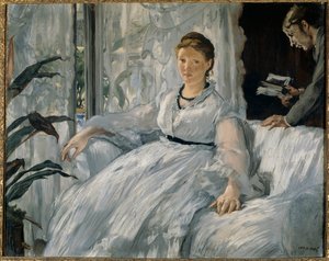 Edouard Manet (1832-1883) 1865 Sun tarafından Tablo Okuma. 0,6x0,73 m Paris, Orsay Müzesi by Édouard Manet