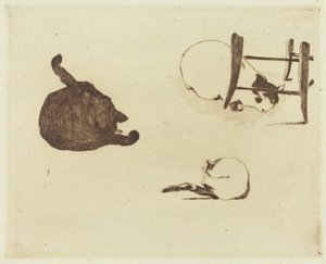 Kediler (Les sohbetler) by Édouard Manet