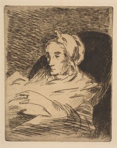 İyileşen Suzanne Manet, 1879-81. by Édouard Manet