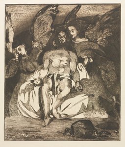 Meleklerle Ölü İsa by Édouard Manet