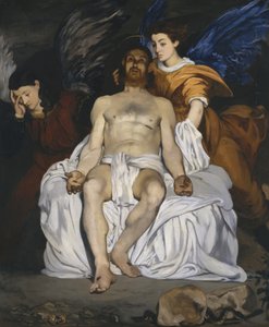 Meleklerle Ölü İsa by Édouard Manet