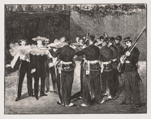 İmparator Maximilian'ın İnfazı by Édouard Manet