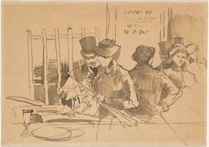 Demiryolu Restoranı, c. 1879. by Édouard Manet