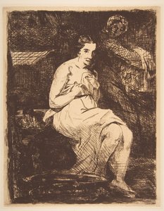 Tuvalet, 1862. by Édouard Manet