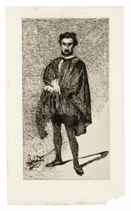 Trajik Aktör (Rouvière, Hamlet rolünde) by Édouard Manet