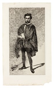 Trajik Aktör (Rouvière, Hamlet rolünde) by Édouard Manet