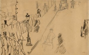 Gaz Lambalı Rue Mosnier by Édouard Manet