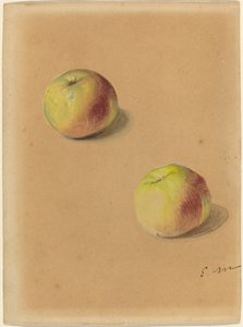 İki Elma, 1880. by Édouard Manet