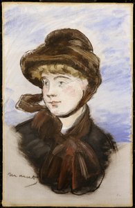 Kahverengi Şapkalı Genç Kız, 1882 by Édouard Manet