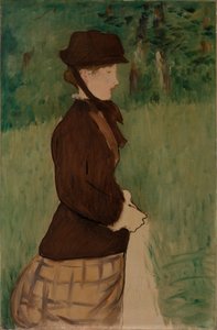 Bahçedeki genç kadın by Édouard Manet