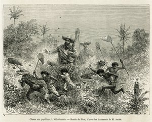 Bir çocuk çetesi, yazarın eşlik ettiği bir Villavicensio (Kolombiya), Equinoxiale America