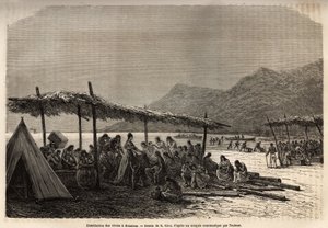 1868 depremi ve volkanik patlamadan sonra Keauhou