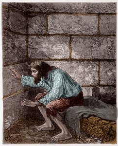 Edmond Dantes, diğer adıyla Monte Cristo Kontu (Monte Cristo) hapishanesinde - Riou