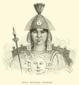 İnka Huayna Capac by Edouard Riou
