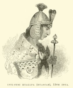 Inti-Cusi Huallpa (Huascar), 13. İnka by Edouard Riou