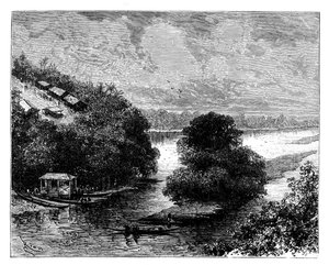 LOGoue, Kongo, Afrika, 19. yüzyıl. by Edouard Riou