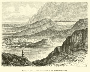 Sicuani, seen from the Heights of Quellhuacocha  by Edouard Riou