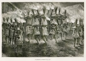 Meşale ışığı, E.Riou tarafından, 1873
