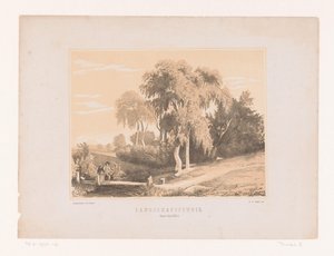 Landschapsstudie (nesne üzerindeki başlık) by Edouard Taurel