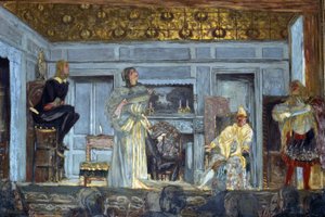 Moliere tarafından hayali hasta dekorları by Edouard Vuillard