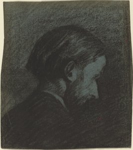 Sakallı Bir Adamın Başı, 1889. by Edouard Vuillard