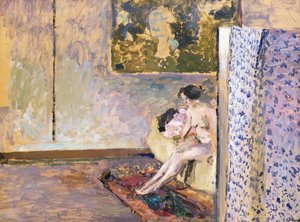 Bonnard "s Studio at 60 Rue de Douai: Nude by a Screen; Dans l" Atelier de Bonnard, 60 Rue de Douai: Nu au Paravent,