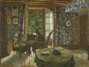 İç, c.1900-1901 (karton üzerine yağlı boya) by Edouard Vuillard