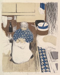 Manzaralar ve İç Mekanlar serisinden Aşçı by Edouard Vuillard