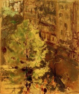 Berlioz meydanı, sabah güneşinin etkisi by Edouard Vuillard