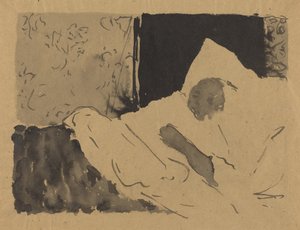 Madam V. Uyuyan, c. 1892. by Edouard Vuillard