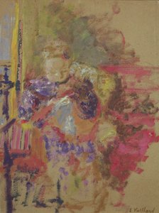 Madame Vuillard Dikiş, c.1905 by Edouard Vuillard