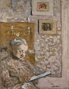 Goblenli Mme Vuillard, c.1910 (gemide yağ) by Edouard Vuillard