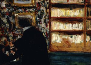 Mösyö Natanson Kütüphanede by Edouard Vuillard