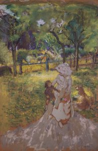 Bahçedeki Anne ve Çocuk by Edouard Vuillard